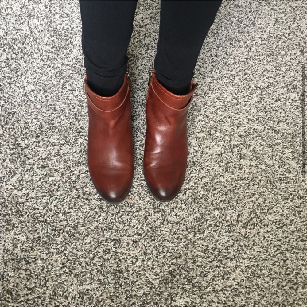 Brown Leather Ankle Boots